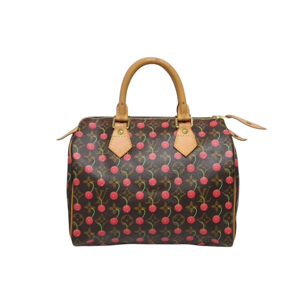 Louis Vuitton Speedy handbag Monogram Cherry Brown by Takashi Murakami